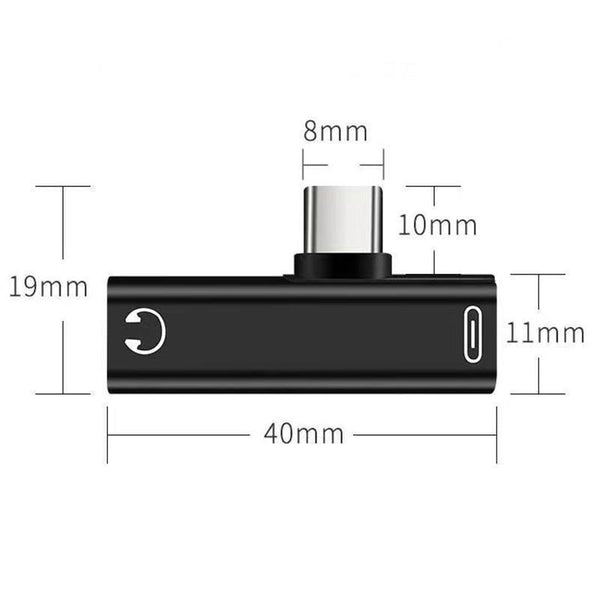 Up To 2 Type C 3.5Mm Audio Headphone Connector Earphone Adapter Aux Jack Silver Audio Cable Plugs & Jacks