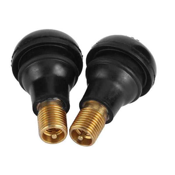 10X Tr412 Car Auto Snap In Tyre Valve Rubber Tubeless Short Stems Valve Stems Caps