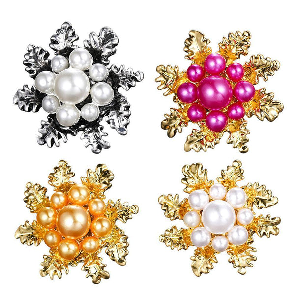 Imitation Pearl Brooch Elegant Jewelry Fashion Accessory Women Ladies Gift Sliver Brooches