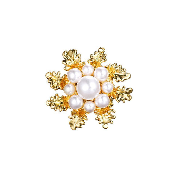 Imitation Pearl Brooch Elegant Jewelry Fashion Accessory Women Ladies Gift Sliver Brooches