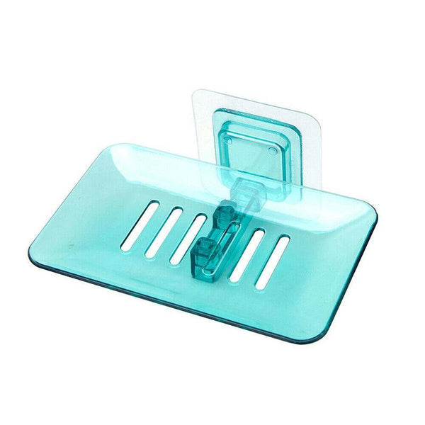 Bathroom Waterfall Tray Holder Soaps Plate Suction Case Containers Dish Storage Green Soap Dishes & Dispensers