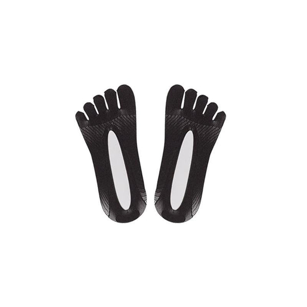 Five Finger Toe Socks Women Invisible Ankle Cut No Show Liner Low Packs Black 3 Pairs Womens Socks