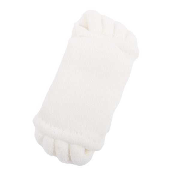 1 Pair Yoga Massage Socks Toe Separator Foot Alignment & Pain Relief Beige Womens Socks