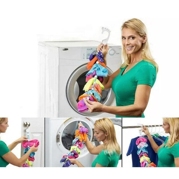 Locks Sock Tidy Clips Rope Storage Hangers Closet Organizer Laundry Helper Yellow Closet Organisers