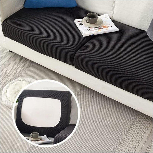 Stretch Sofa Slipcover 4 Seasons Universal Couch Protector Elastic Fabric Cover Single Dark Grey Slipcovers