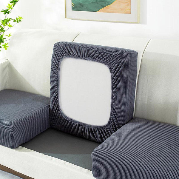 Stretch Sofa Slipcover 4 Seasons Universal Couch Protector Elastic Fabric Cover Single Navy Slipcovers