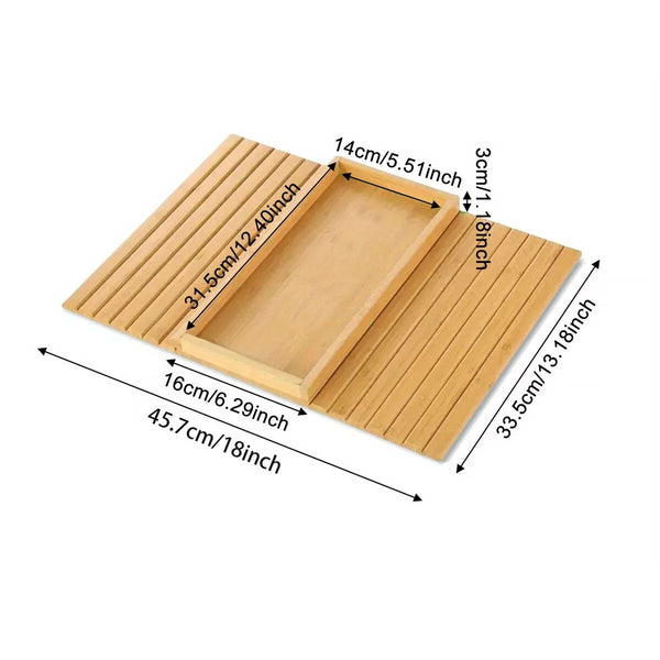 Sofa Armrest Foldable Tray Organizer Dinner Plate Storage Multi Purpose Trays