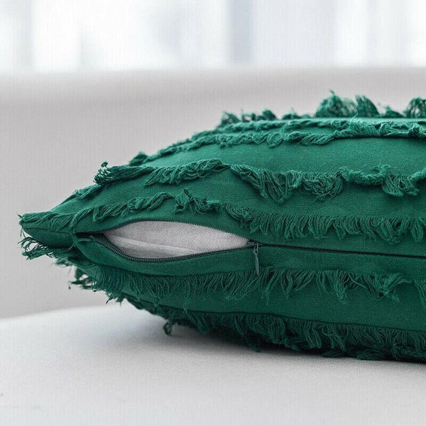 Boho Tassel Fringe Striped Cushion Cover Soft Home Decor Sofa Throw Pillow Case Black Cushion Covers