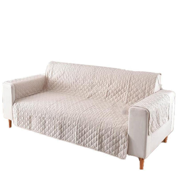 190X195cm Seater Pet Sofa Protector Cover Quilted Couch Covers Lounge Slipcover Beige Slipcovers