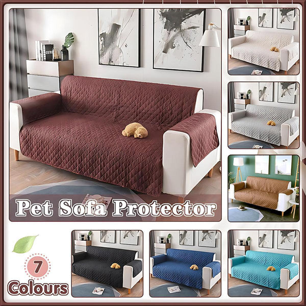 130X195cm Seater Pet Sofa Protector Cover Quilted Couch Covers Lounge Slipcover Black Slipcovers