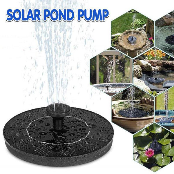 2022 Outdoor Solar Powered Floating Bird Bath Water Fountain Pump Garden Pond Au Bird Baths