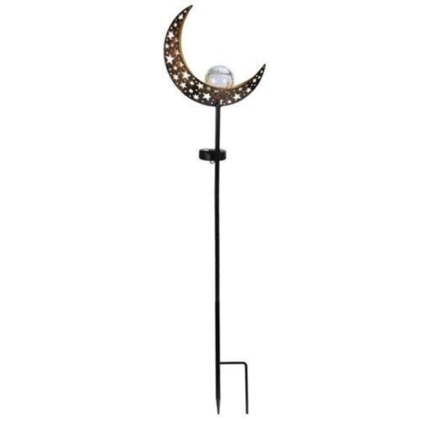 Solar Lights Led Garden Decor Outdoor Path Lawn Lantern Lamp Moon Design Landscape & Walkway Lights