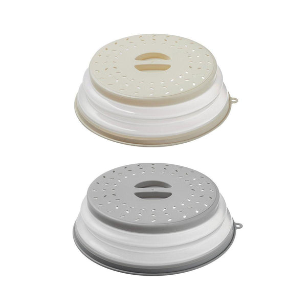 Multifunctional Microwave Oven Food Cover Heat Resistant Folding Splash Guard Grey Microwave Cooking Gadgets