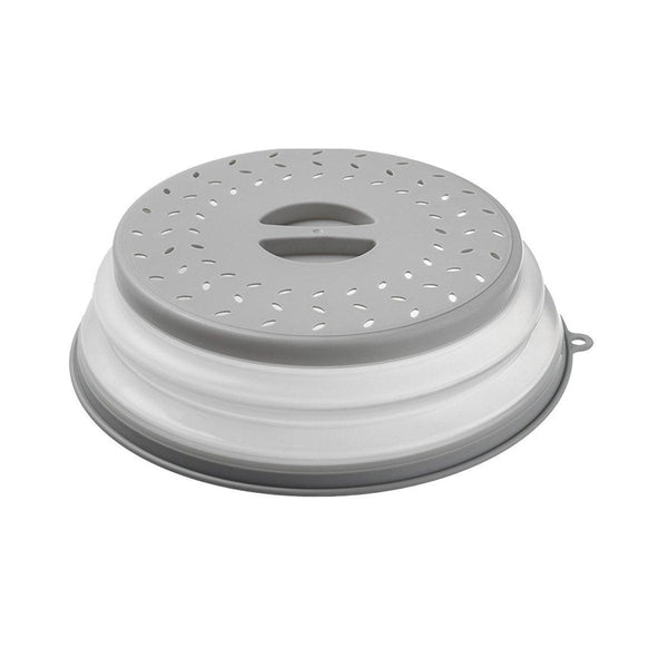 Multifunctional Microwave Oven Food Cover Heat Resistant Folding Splash Guard Grey Microwave Cooking Gadgets