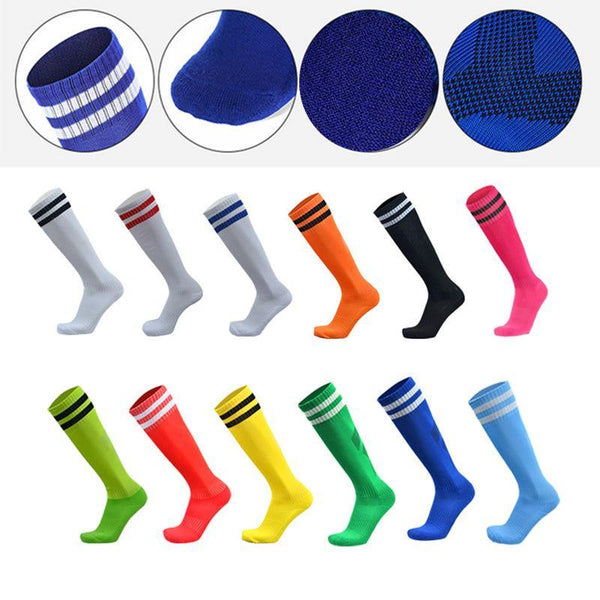 Mens Womens Sports Breathable Tube Long High Knee Warm Casual Footy Soccer Yellow Socks