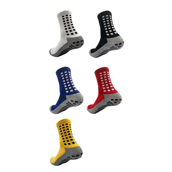 Anti Slip Sports With Pvc Grip Dots For Soccer Basketball And Training Use Yellow Socks