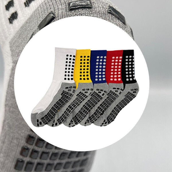 Anti Slip Sports With Pvc Grip Dots For Soccer Basketball And Training Use Yellow Socks