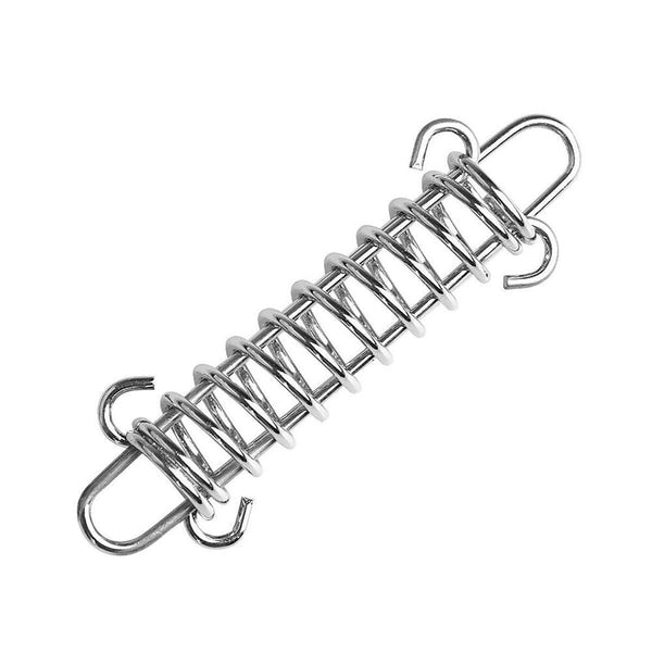 Outdoor Camping Tent Spring Wind Rope Buckle Fix Hook Buckles Silver Red 1Pair Tents