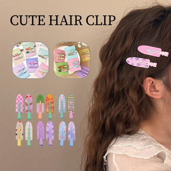 2Pcs Juice Series Hair Clip Makeup Accessories Colourful Barrettes Bobo Hair Accessories