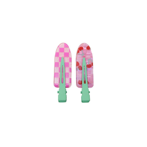 2Pcs Juice Series Hair Clip Makeup Accessories Colourful Barrettes Bobo Hair Accessories