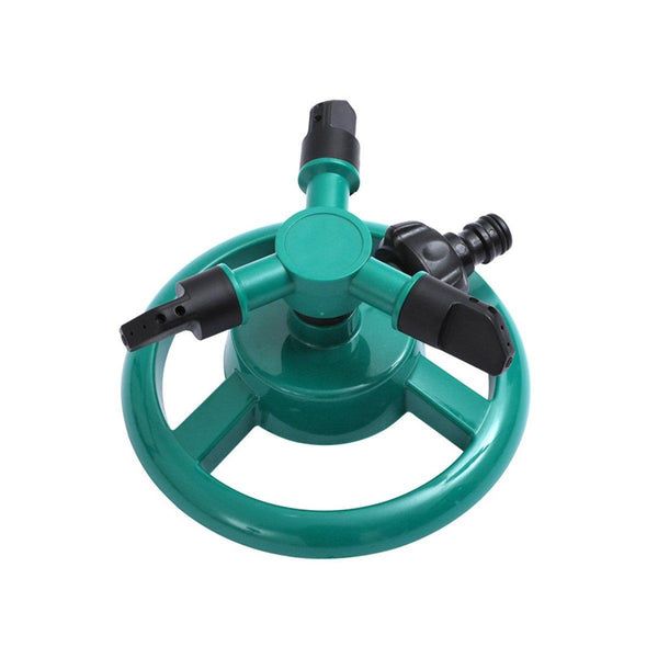 Small Disc Sprinkler 360 Degree Rotating Garden Sprayer Three Prong Water Green Garden Sprayers