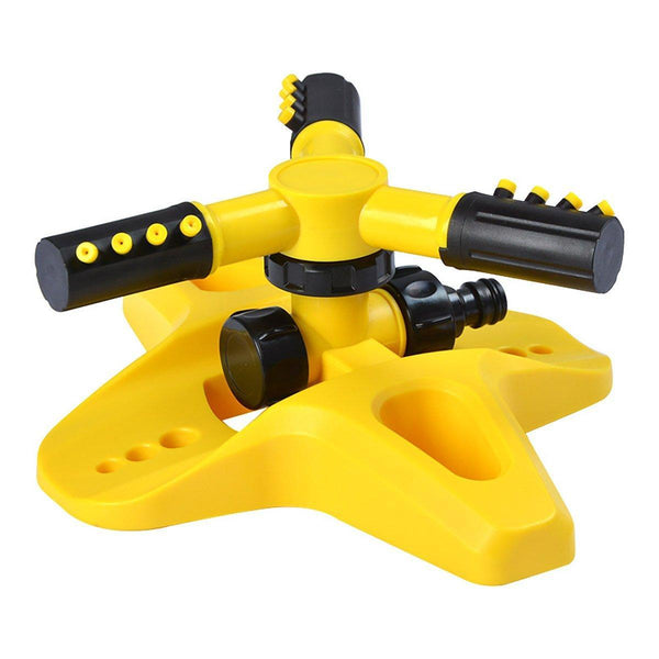 360 Degree Rotating Yellow Sprinkler Automatic Lawn Garden Watering System Villa Lawn Sprinklers & Sprinkler Heads