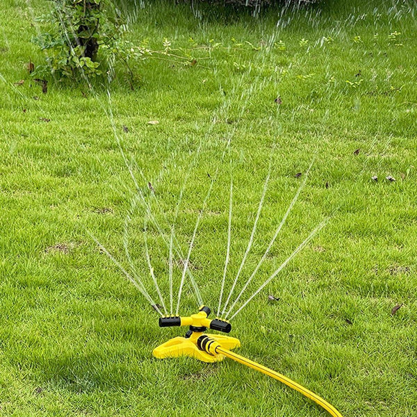 360 Degree Rotating Yellow Sprinkler Automatic Lawn Garden Watering System Villa Lawn Sprinklers & Sprinkler Heads