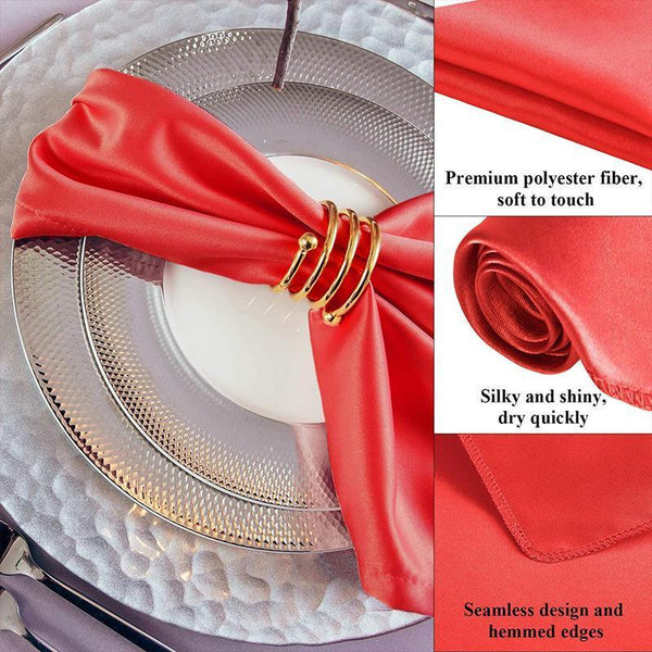 50Pcs Polyester Plain Fabric Cotton For Wedding Cloth Table Dinner Black Napkins