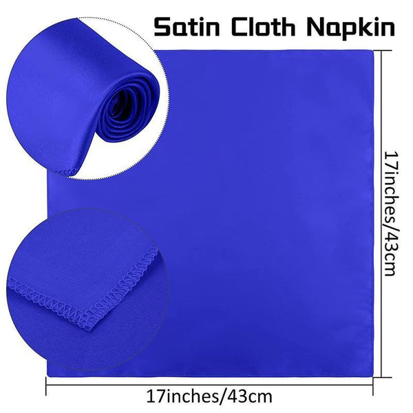50Pcs Polyester Plain Fabric Cotton For Wedding Cloth Table Dinner Black Napkins