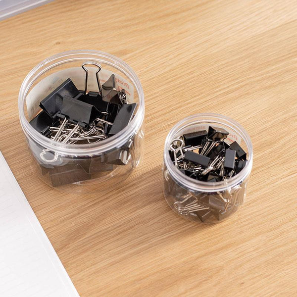 20Pcs Black Bulldog Foldback Clips Document Paper Clamps Multiple Sizes 51Mm School Supplies