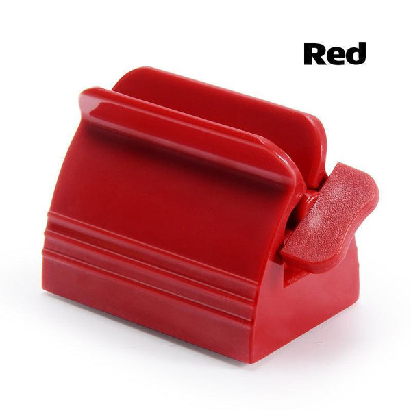 Large Bathroom Toothpaste Squeezer Tube Easy Stand Dispenser Rolling Holder Seat Red Tumblers & Toothbrush Holders
