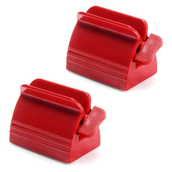 Large Bathroom Toothpaste Squeezer Tube Easy Stand Dispenser Rolling Holder Seat Red Tumblers & Toothbrush Holders