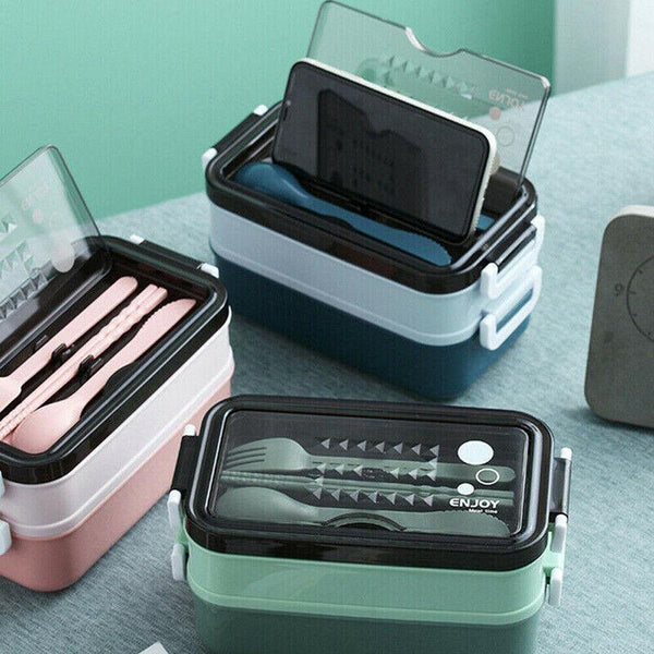 Bento Box Lunch Containers Food Microwave Stainless Portable Dinnerware Au Green Lunchboxes