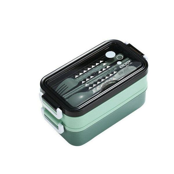 Bento Box Lunch Containers Food Microwave Stainless Portable Dinnerware Au Green Lunchboxes