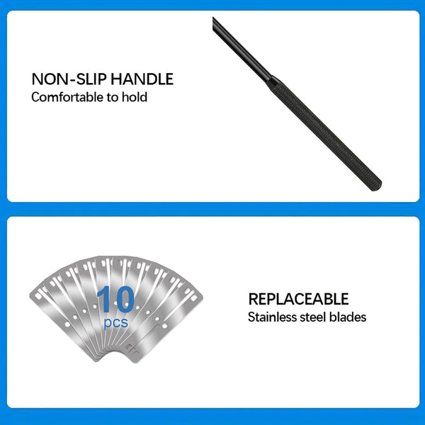 304Ss Aquarium Stainless Steel Algae Scraper Blade Fish Tank Glass Cleaner Cleaning & Maintenance