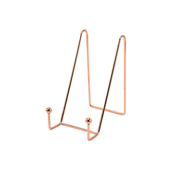 Iron Display Stand Dish Rack Plate Bowl Picture Frame Photo Book Pedestal Holder Gold L Display Stands