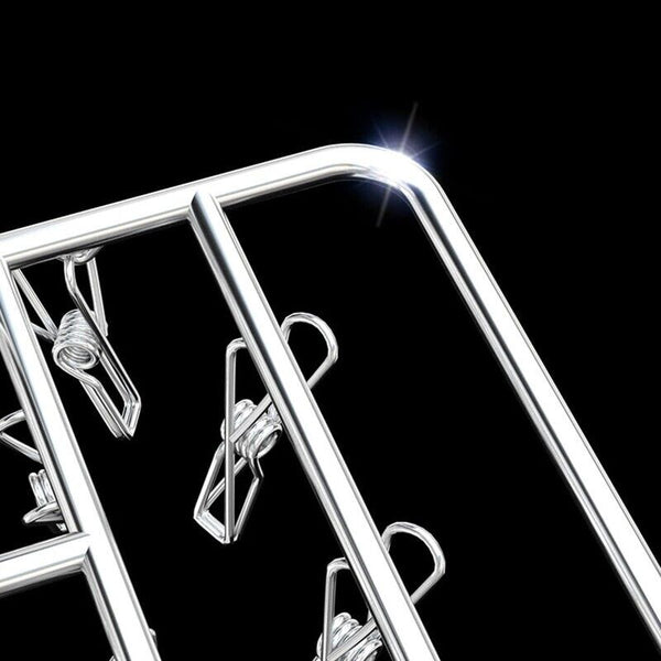 30/40/55 Pegs Stainless Steel Laundry Sock Underwear Clothes Dryer Rack Hanger 40Pegs Pegs & Peg Bags