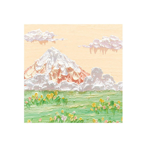 800 Sheets Colorful Oil Painting Memo Pads Self Adhesive 1# Sticky Notes