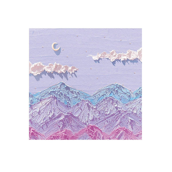 800 Sheets Colorful Oil Painting Memo Pads Self Adhesive 1# Sticky Notes