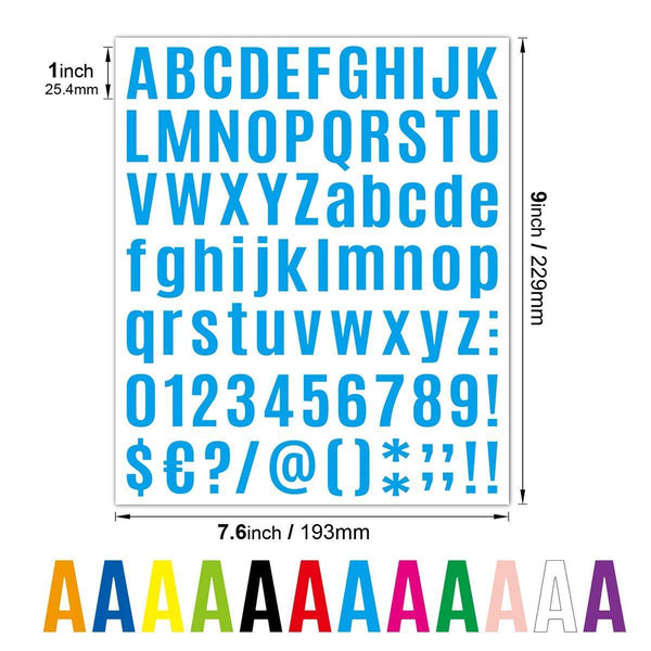 10Pcs Letter Stickers Colourful Diy Scrapbooking Water Bottle Greeting Cards Yellow Scrapbooking Stickers