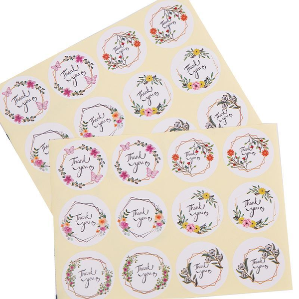 Thank You Stickers Gift Wrapping Craft Scrapbook Diy Style 12 Scrapbooking Stickers