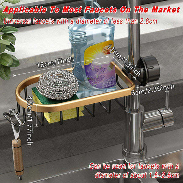 Faucet Sink Shelf Drainage Rack Kitchen Storage Organizer For Home Sink Organisers