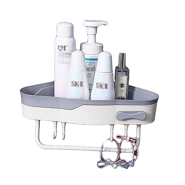 Bathroom Corner Shower Shelf Shampoo Soap Caddy Holder Rack Storage Organiser Blue Bathroom Storage & Organisers
