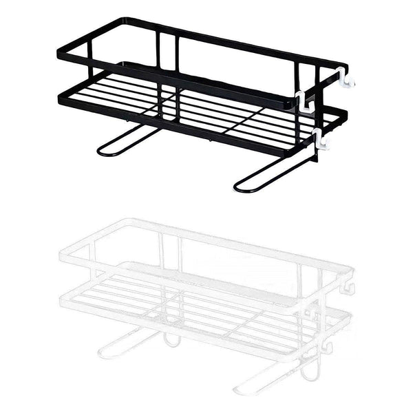 Storage Rack 1Tier Space Saver Over The Toilet Steel Bathroom Shelf Organiser White Shelves