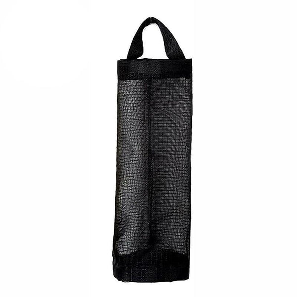 Hanging Mesh Bag Organizer Dispenser For Plastic Trash Bags Storage Holder Black Other Kitchen Storage