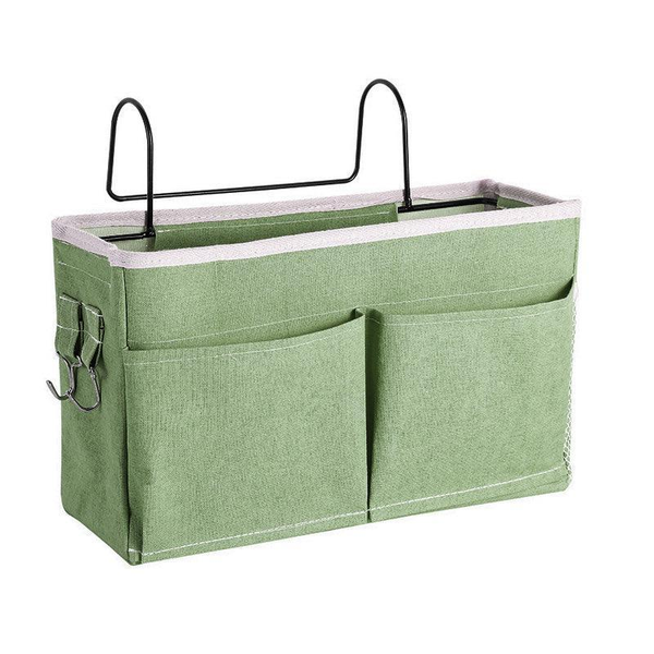 Hanging Bedside Storage Caddy With Pockets For Bunk Dorm Couch Organizing Light Green Hanging Closet Storage