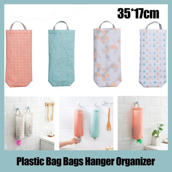 Plastic Bag Bags Hanger Organizer Storage Kitchen Trash Garbage Dispenser Holder Triangle Other Kitchen Storage