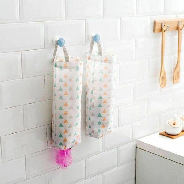 Plastic Bag Bags Hanger Organizer Storage Kitchen Trash Garbage Dispenser Holder Triangle Other Kitchen Storage