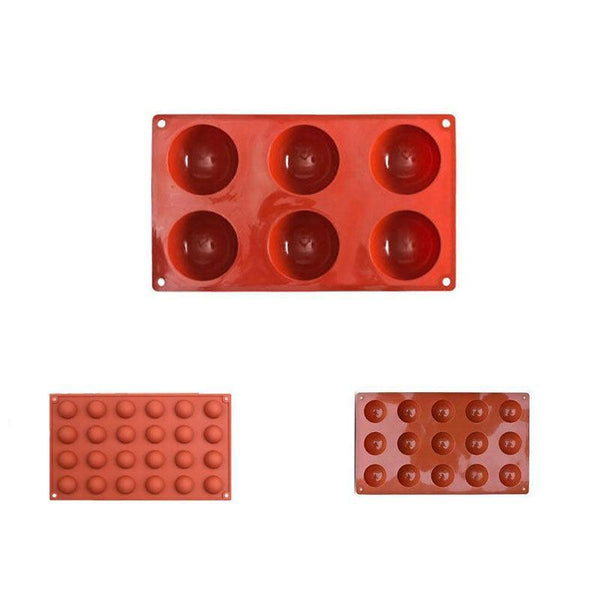 Soap Mold Cake Mould Kitchen Accessories Kitchenware Silicone Gel Baking Tools 15 Semicircle Muffin Pans & Baking Moulds