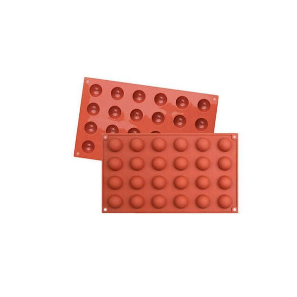 Soap Mold Cake Mould Kitchen Accessories Kitchenware Silicone Gel Baking Tools 24 Semicircle Muffin Pans & Baking Moulds